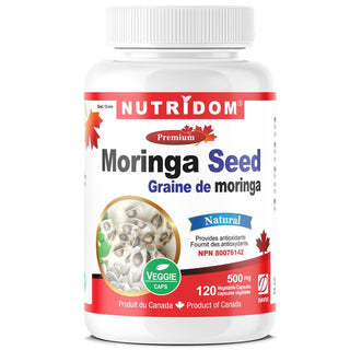 Nutridom Organic Moringa Seed 500mg (120 Capsules)