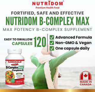 Nutridom Vitamin B-Complex MAX (120 Capsules)
