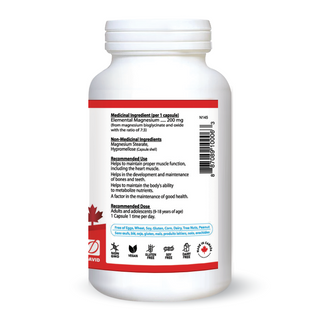 Nutridom Magnesium Bisglycinate 200mg (120 Capsules)