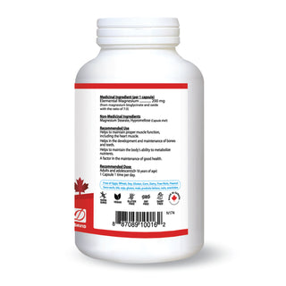 Nutridom Magnesium Bisglycinate 200mg (300 Capsules)