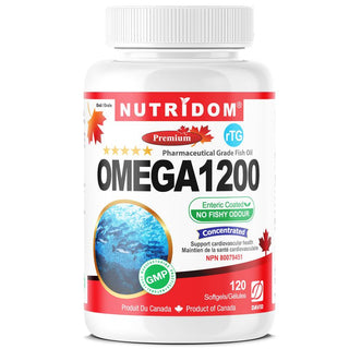 Nutridom rTG Omega-3, Fish Oil, 1,000mg (120 Softgels)