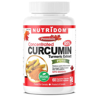 Nutridom Turmeric Curcumin 400mg, 95% Curcuminoids (60 Capsules)