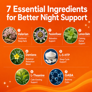 Nutridom EZ Night（60粒胶囊），加拿大制造，高品质，促进放松，改善睡眠质量，减轻压力，提升情绪，支持整体安宁

