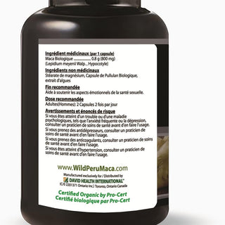 InkaMaca Organic Black Maca 800mg | Energy & Vitality | 90 Vcaps