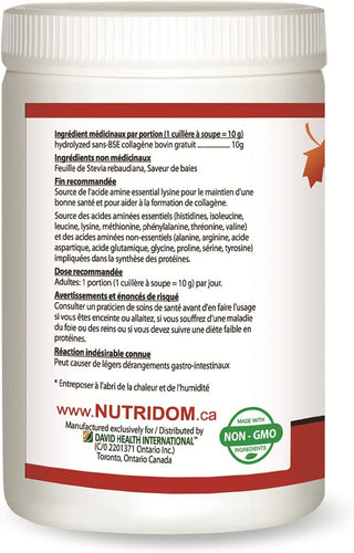 Nutridom Bovine Collagen Powder (300 grams)