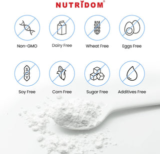 Nutridom Vegan L-Glutamine Powder (300 Grams)