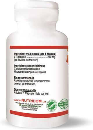 Nutridom L-Theanine 250mg (60 Capsules)
