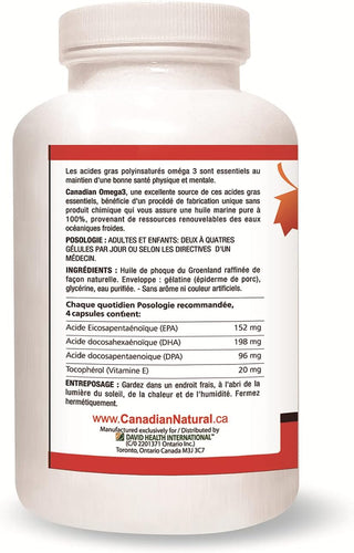 Nutridom Canadian Harp Seal Oil, Omega-3, 500mg (300 Softgels)
