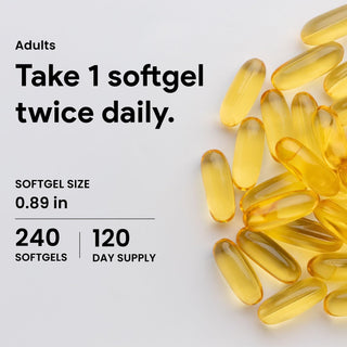 Nutridom Atlantic Cod Liver Oil | Natural Source of Vitamins A & D | 240 Softgels