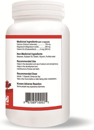 Nutridom Cal-Mag with Vitamin D3 (120 Softgels)