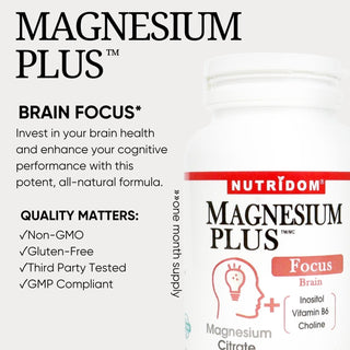 Nutridom Magnesium Plus FOCUS (60 Capsules)