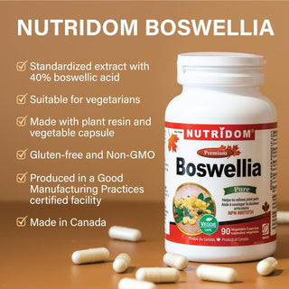 Nutridom Boswellia Serrata 333mg, 40% Boswellic Acid (90 Capsules)