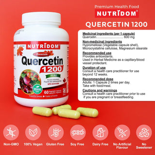 Nutridom Quercetin 600mg (60 Capsules)