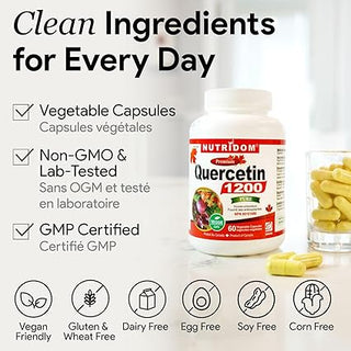 Nutridom Quercetin 600mg | High Potency | 60 Vcaps