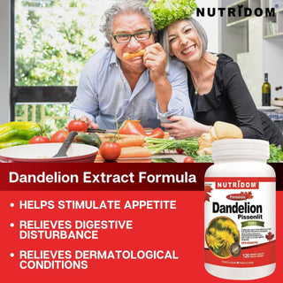 Nutridom Dandelion Root 500mg (5,000mg QCE) (120 Capsules)