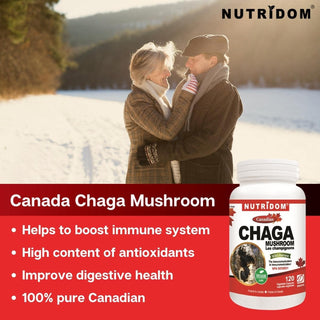 Nutridom Canadian Chaga Mushroom 360mg (120 Capsules)
