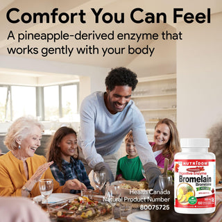Bromelain 500mg | Digestive Enzyme | 2400 GDU | Pineapple Stem | 60 Vegan Capsules