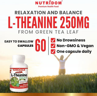Nutridom L-Theanine 250mg (60 Capsules)