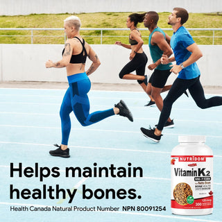 Nutridom Vitamin K2 120mcg | MK-7 | Natto Derived K2 | 300 Vcaps