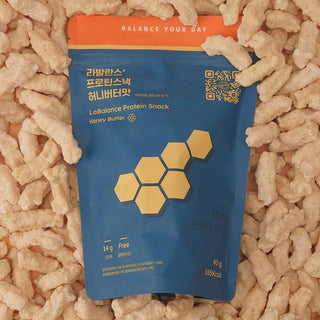 LaBalance Vegan High Protein Snack | 14g Soy | Gluten Free | Honey Butter Flavour | 40g Pack