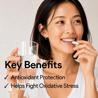 L-Glutathione 743mg | Fermented Reduced GSH | 60 Vegan Capsules