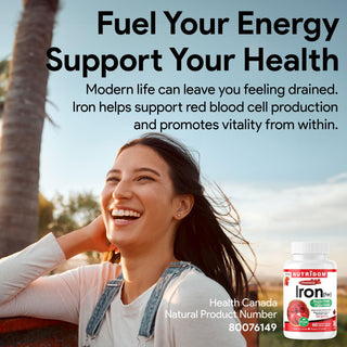 Iron Bisglycinate 27mg | Chelated Iron | Red Blood Cell Formation