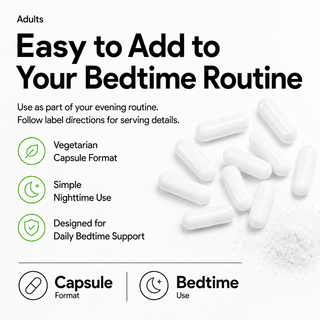 Nutridom EZ Night（60粒胶囊），加拿大制造，高品质，促进放松，改善睡眠质量，减轻压力，提升情绪，支持整体安宁


