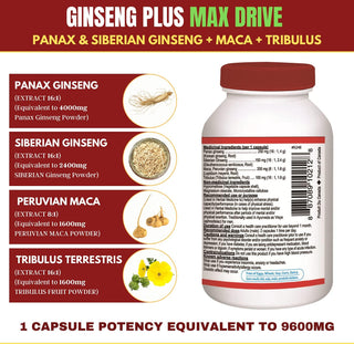 Nutridom Ginseng Plus MAX DRIVE (60 Capsules)