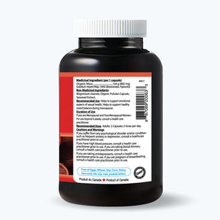 InkaMaca Organic Red Maca 800mg | Hormone Balance | 90 Vcaps