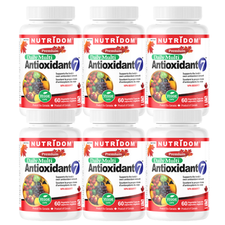 Antioxidant-7 | 6 Pack | CoQ10, ALA, NAC, Methyl B12, Methyl Folate, Selenium | 360 Vcaps