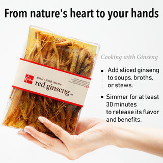 Sahm 캐나다산 건조 홍삼 베이비 뿌리 100g (3.5oz) 