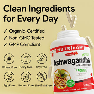 Ashwagandha Capsules for Stress, Energy and Overall Wellness