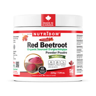 Poudre de racine de betterave rouge biologique Nutridom, 7,94 oz (225 g)