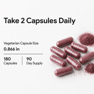 Beetroot 1400mg | Organically Sourced | Source of Antioxidants | 180 Vegan Capsules