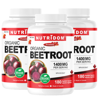 Beetroot 1400mg | Organically Sourced | Source of Antioxidants | 3 Pack