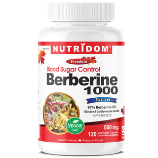 Nutridom Berberine HCL 500mg,120 Veggie Capsules