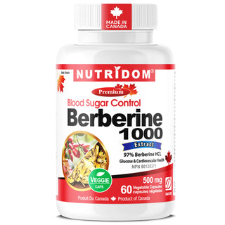 Berberine HCl 500 mg 97 percent pure 60 vegan capsules