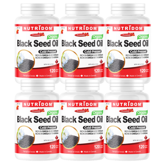 Black Seed Oil Organic 6 Pack | Nigella sativa 2% | 720 Softgels