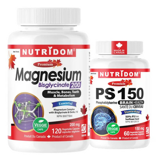 Brain & Stress Balance | Phosphatidylserine + Magnesium Glycinate Nutridom