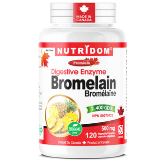 Bromelain 500mg | 2400 GDU | Pineapple Stem Digestive Enzyme | 120 Vcaps