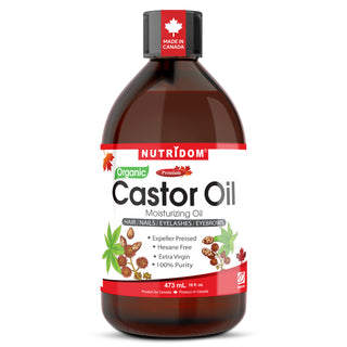 Nutridom Organic Castor Oil | 100% Pure | Hexane-free