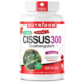 Nutridom Cissus Quadrangularis 300mg | Joint & Weight Support | 120 Vcaps