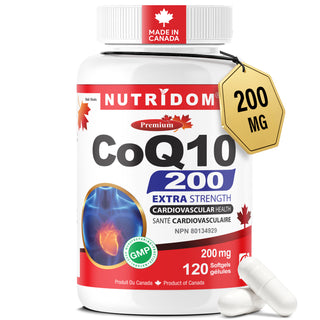 뉴트리돔 CoQ10 200mg, 120 소프트젤, 코엔자임 Q10 보충제