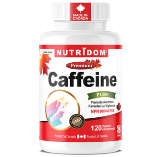 Caffeine 200 mg pharmaceutical grade 120 tablets