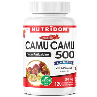 Nutridom Camu Camu 500 mg | Vitamin C | Antioxidant Support | 120 Vcaps