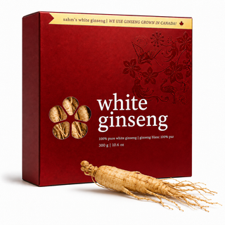 Canadian Dried White Ginseng Root | Ontario Grown | Whole Roots | 300g