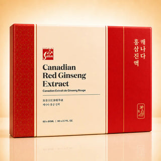 Canadian Red Ginseng Extract Pouches | Ontario-Grown | 60 x 80ml | Ginsenoside Rg3