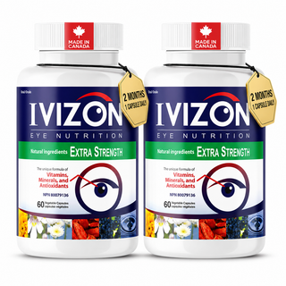 IVIZON Lutéine 20mg | Zéaxanthine Myrtille | Santé des Yeux | 60 Gélules Végétales