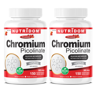 Chromium Picolinate 500mcg 2 Pack | Elemental Chromium