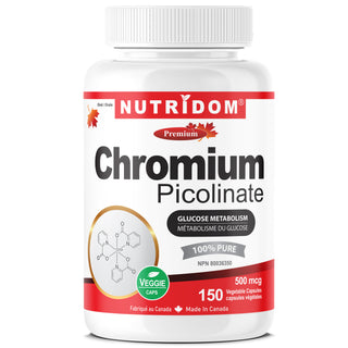 Chromium picolinate 500 mcg elemental chromium 150 vegan capsules